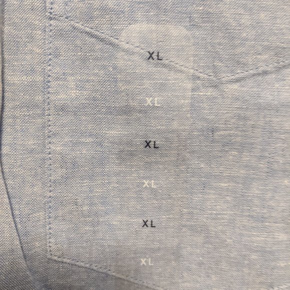 Gap Dress Button Down Standard Fit Men's XL Blue - Picture 6 of 8